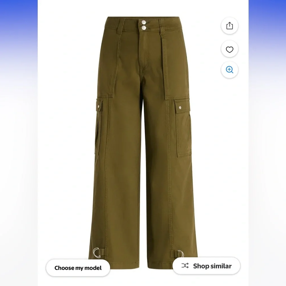 Scoop Women’s and Women’s Utility Cargo Jeans - Picture 7 of 9